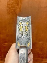 Perazzi Receiver, Forend Iron, and Trigger - Custom Engraved by Max Gobbi with Gorgeous Gold Inlay - 3 of 6
