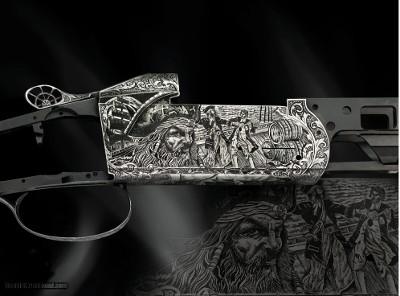 Krieghoff K-80 Sporting Custom Engraved Black Beard 12GA 32