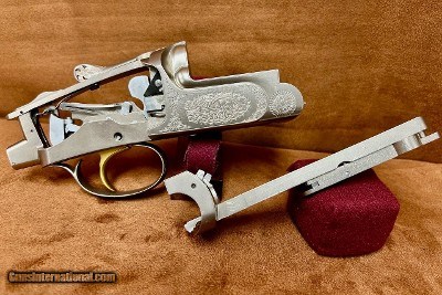 Perazzi MX8 Lusso Engraved Receiver / Trigger and Iron Full Nickel Upgrade - Image 1 of 11
