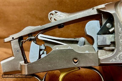Perazzi MX8 Lusso Engraved Receiver / Trigger and Iron Full Nickel Upgrade - Image 9 of 11