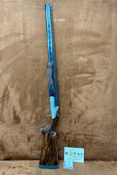 Perazzi Custom Grade Western Indian Theme Sideplates MX8 12GA 29.5