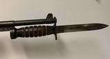 Original WW2 U.S.M4 Imperial Bayonet with M8 Scabbard for M1 Carbine - 7 of 8