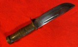 WWII Cattaraugus 225Q Quartermaster Knife, Personalized Leather Sheath. - 13 of 14