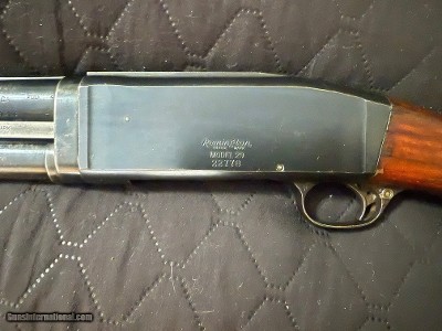 Rare Collectable Remington Model 29A 12 G Pump Gun with a 30" Fixed Full Choke Barrel - VG Condition
