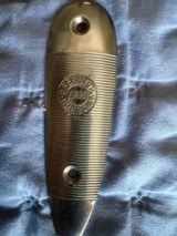 Early Beretta Metal 12Gauge Shotgun Buttplate - Excellent Condition