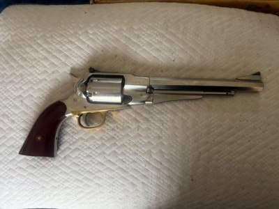 A. Berti 1858 Remington New Army INOX R Black Powder Revolver NO FFL REQUIRED - NIB