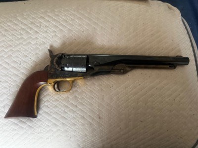 F. Pietta 1860 Army Colt 44 Cal Black Powder Percussion Revolver NO FFL REQUIRED - NIB