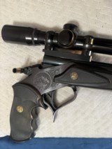 Thompson Center Contender .44 Mag & .222 Cal Dual Barrel Pistol w/Buris 4X Scope- Excellent Condition - 7 of 7