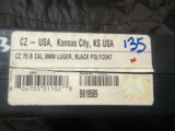 CZ 75 B 9mm Luger Black Polycoat - 4 Magazines - Excellent Condition - 9 of 10
