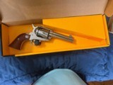 Early Ruger SS Vaquero 44Mag 2nd Year Issue Black & Yellow Box 4 3/4
