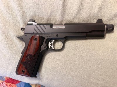 Discontinued Dan Wesson 1911 Virgil TB 9mm Auto w/Threaded Barrel - ANIB