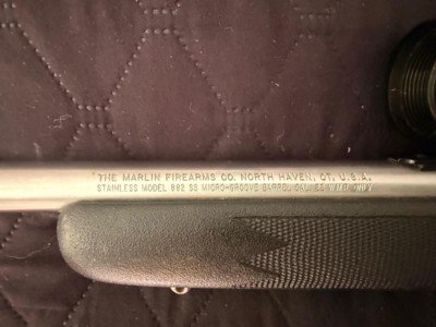 Marlin 882 Stainless Steel 22Mag Bolt Action w/Rimfire Scope - Excellent Condition - Image 10 of 19