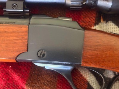 1976 Ruger No. 3 Falling Block 22 Hornet w/3-8x40mm Scope - 200th Year - Excellent Condition - Image 2 of 17