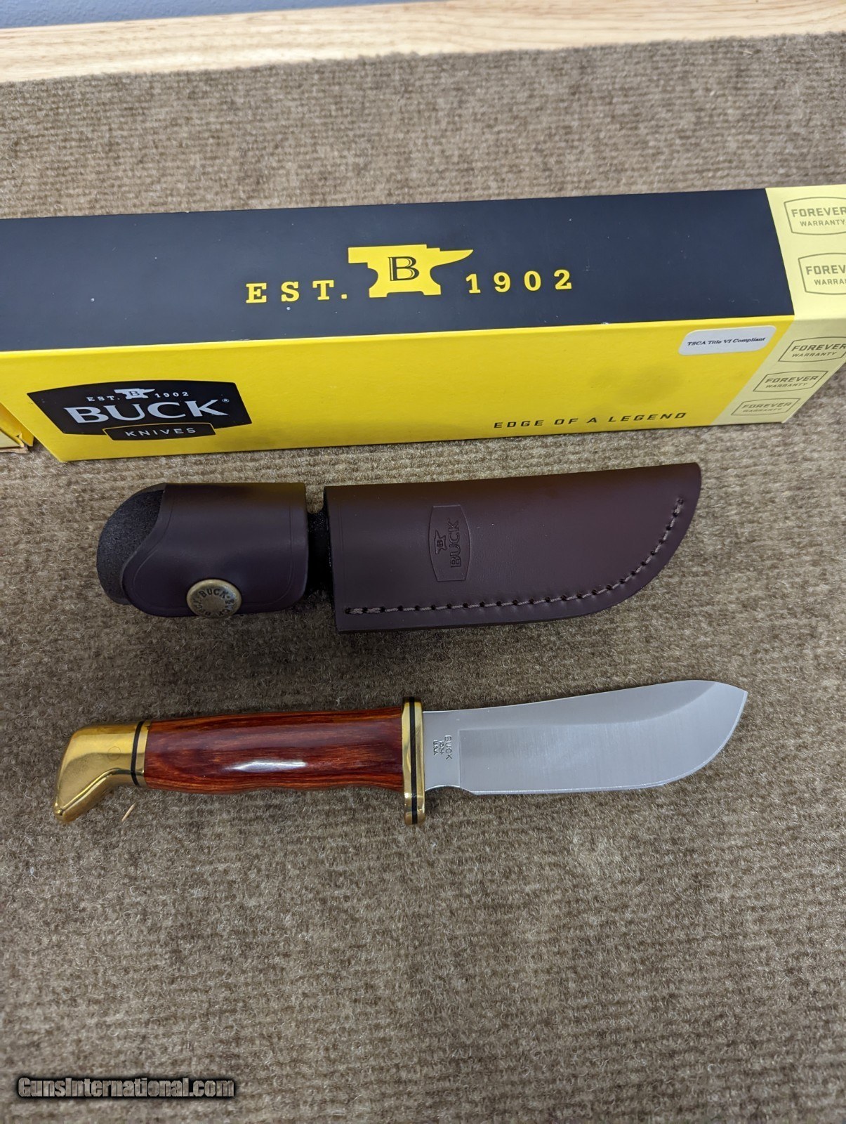 Buck Skinner with Cocobolo Dymondwood Handle (New in box)