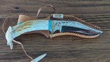 Custom Handmade Western Knife and Sheath - Image 3 of 10