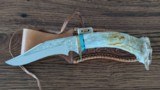 Custom Handmade Western Knife and Sheath - Image 8 of 10