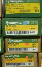 **SOLD ONLY AS COLLECTON-NO INDIVIDUAL SALES**(35 GUNS) REMINGTON 700 CLASSIC RIFLES. INCLUDES 25 EVERYCALIBER FROM 1981 - 2005 NIB - 6 of 11