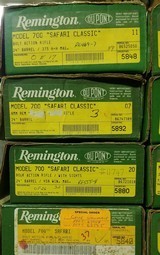 **SOLD ONLY AS COLLECTON-NO INDIVIDUAL SALES**(35 GUNS) REMINGTON 700 CLASSIC RIFLES. INCLUDES 25 EVERYCALIBER FROM 1981 - 2005 NIB - 8 of 11
