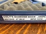 Colt Diamondback 1976 4" Like New Condition - 2 of 8