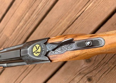 Krieghoff K80 Gold Super Scroll, 32” 12ga barrel plus 30” carrier barrel and sub gauge tubes - Image 3 of 10