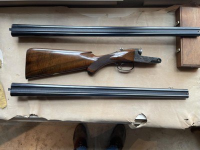 PARKER REPRO DHE 20 GA/ 20 GA- 2 BARREL SET WITH ORIGINAL WINCHESTER SHIPPING BOXES, CASE, COVER AND ACCESSORIES - Image 1 of 15