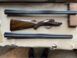 PARKER REPRO DHE 20 GA/ 20 GA- 2 BARREL SET WITH ORIGINAL WINCHESTER SHIPPING BOXES, CASE, COVER AND ACCESSORIES