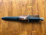 Swiss M57 Bayonet with Scabbard and leather frog - 3 of 6