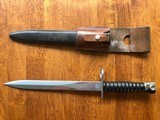 Swiss M57 Bayonet with Scabbard and leather frog - 1 of 6