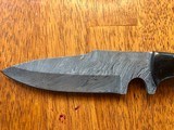Damascus Steel Fixed skinning knife with bone handle - 8 of 8