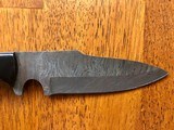 Damascus Steel Fixed skinning knife with bone handle - 5 of 8
