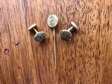 Pair of Nazi cufflinks with tie pin - 1 of 1