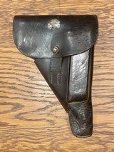 Walther P.38 Nazi Marked and Matching Nickel GI Bring Back 9mm with SS Holster - 3 of 14