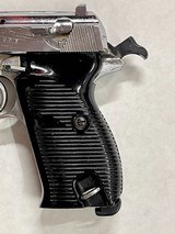 Walther P.38 Nazi Marked and Matching Nickel GI Bring Back 9mm with SS Holster - 9 of 14
