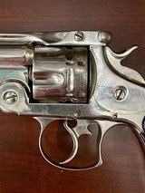 Smith & Wesson DA First Model.44 S&W Russian Top Break Revolver, Nickel 6 1/2” - 6 of 17