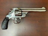 Smith & Wesson DA First Model.44 S&W Russian Top Break Revolver, Nickel 6 1/2” - 2 of 17