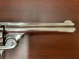 Smith & Wesson DA First Model.44 S&W Russian Top Break Revolver, Nickel 6 1/2” - 7 of 17