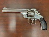 Smith & Wesson DA First Model.44 S&W Russian Top Break Revolver, Nickel 6 1/2” - 1 of 17