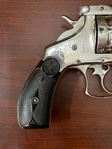Smith & Wesson DA First Model.44 S&W Russian Top Break Revolver, Nickel 6 1/2” - 9 of 17