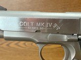 Colt MKIV Series 80 Officers Model .45 Stainless - 7 of 12