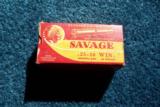 FULL Box Savage 25-20 Ammunition NICE !!! - 1 of 10