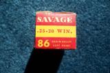 FULL Box Savage 25-20 Ammunition NICE !!! - 5 of 10
