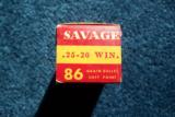 FULL Box Savage 25-20 Ammunition NICE !!! - 6 of 10