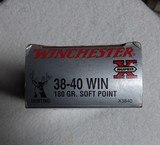 Winchester 38-40 Factory 180 Grain.
Full Box - 2 of 4