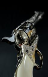 Colt SAA 3rd Generation .45 Custom Engraved by Carl Bleile, 4 3/4" bbl. - 6 of 7