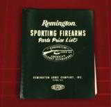 1958 REMINGTON SPORTING FIREARMS PARTS AND PRICE LIST
- 1 of 1