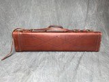 ELLIOTT-style leather gun case 28" with strap - 1 of 2