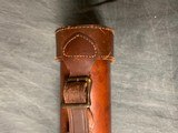 ELLIOTT-style leather gun case 30" with strap. - 4 of 4