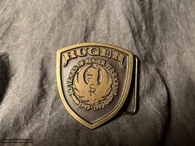 RUGER 30TH ANNIVERSARY BELT BUCKLE 1949-79
