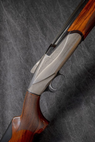 BENELLI 828U, ENGRAVED NICKEL PLATED, LEFT-HAND, 12-GAUGE/28