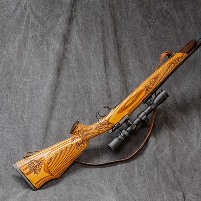 JOE TAYLOR CUSTOM RIFLE .35 BROWN-WHELEN - Image 3 of 3